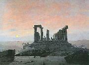 Caspar David Friedrich Der Tempel der Juno in Agrigent oil on canvas